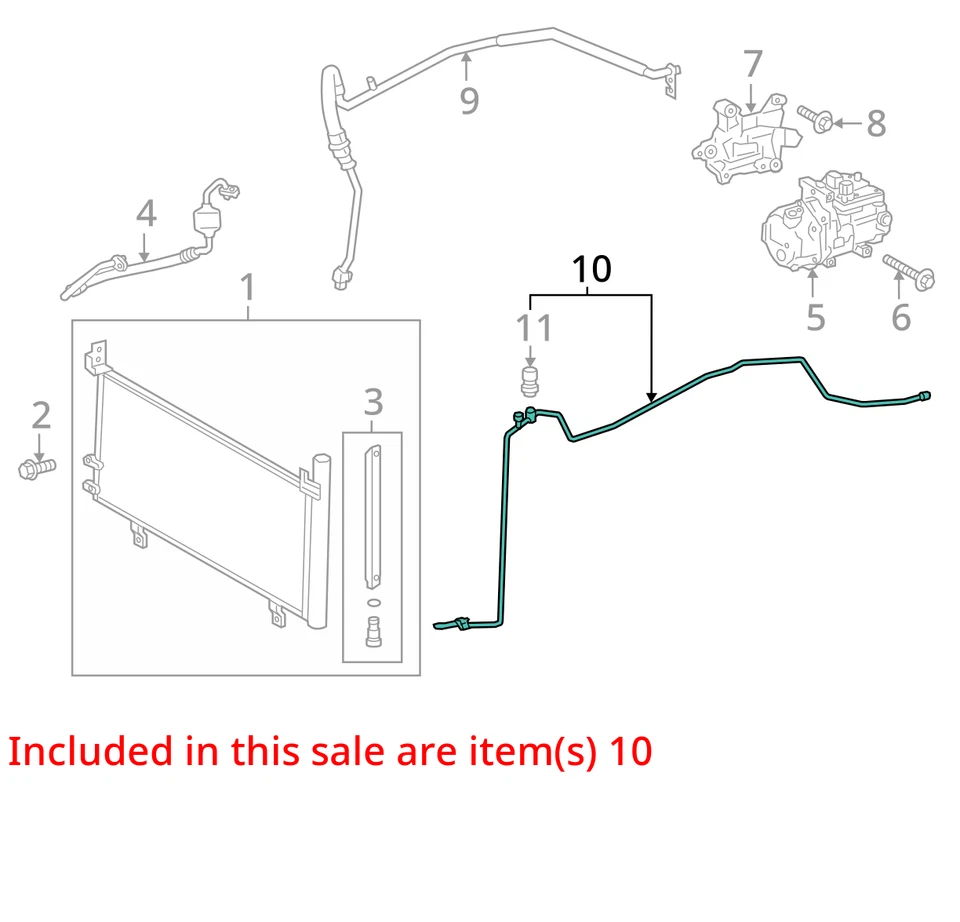 Se adapta a 13-18 TOYOTA AVALON Hybrid 2,5 L aire acondicionado líquido manguera línea 8871006340 Foto 4 de 4