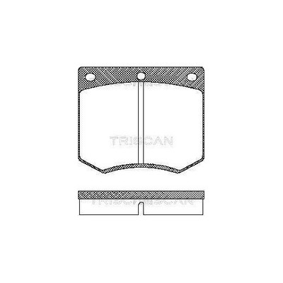1x Bremsbelagsatz, Scheibenbremse TRISCAN 8110 16229 passend für FORD ROVER