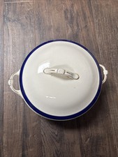 Vintage Tams Ware covered vegetable tureen.  Slight Damage As Shown