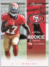 2012 Panini Prestige - A.J. Jenkins, #295, RC