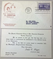 FDC 1950 Commemorating Judicial Branch Of Government