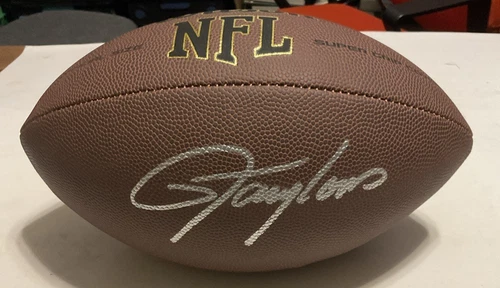 Lawrence Taylor Signed Wilson Super Grip NFL Football Player Authenticated
