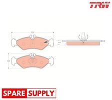 Image of BRAKE PAD SET, DISC BRAKE FOR MERCEDES-BENZ B901 B903 TRW GDB1262 NEW