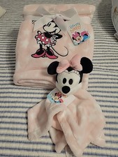 2 Piece Set Lambs and Ivy Disney Baby Minnie Mouse blanket and Lovey