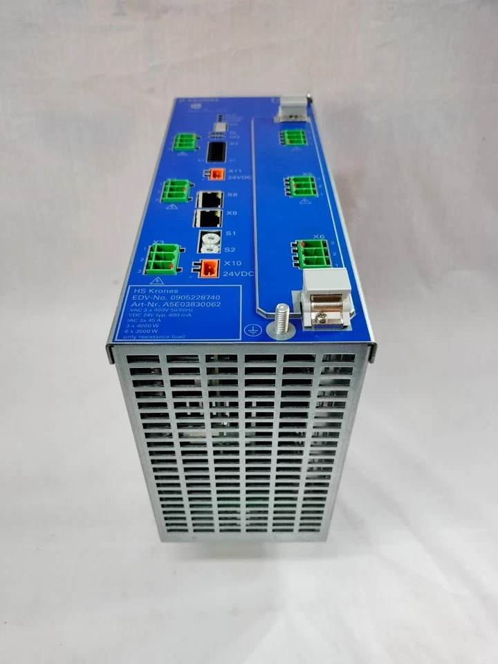 Krones 0905228740 A5E03830062 Drive Controller E Version 006/ FW Version V2.1.0 - Image 3 of 4