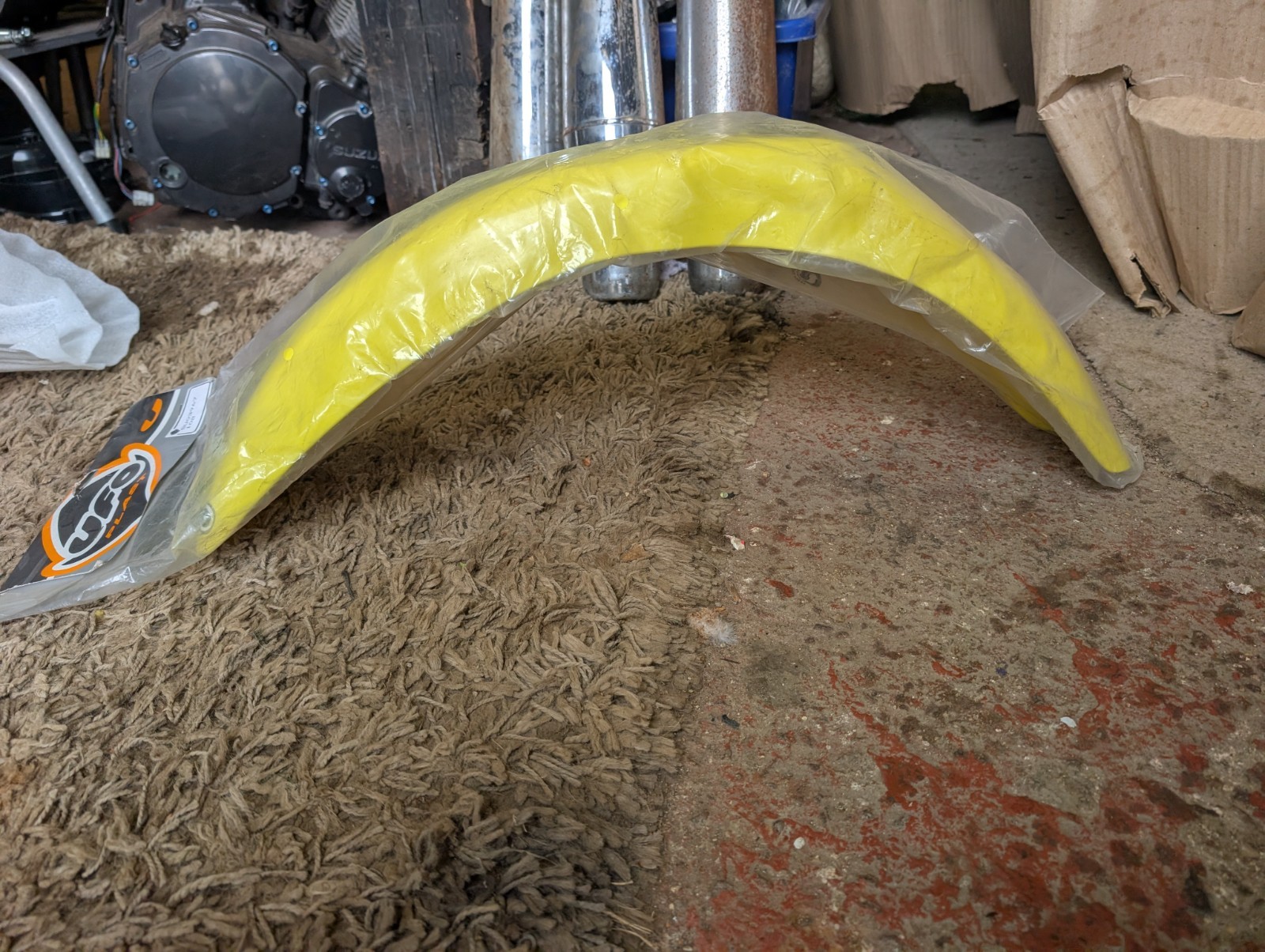 UFO Front Fender Suzuki RM 85 RM-Yellow 2002-2023 Part Su03967-102 NOS