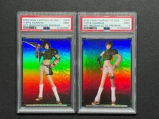 Final Fantasy VII Yuffie Kisaragi Anniversary Art Museum Set of 2 Card PSA9