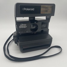 Polaroid one step original instant vintage camera - polaroid 600 type, W/ Strap