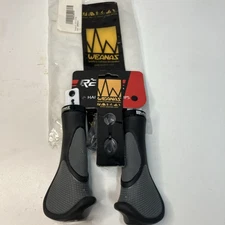 New Weanas Ergonomic Bicycle Handlebar Grips Black Grey MX Cycling R2