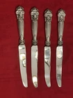 4 TOWLE GEORGIAN STERLING DINNER KNIVES 9 ¾” LING