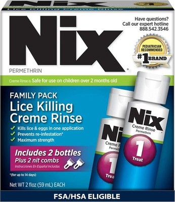 Lice Killing Creme Rinse Extra Strength Family Pack, 2 Creme Rinse, 2 Fl Oz