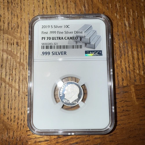 2019 S Silver 10C Roosevelt Dime NGC   PF70 Ultra Cameo