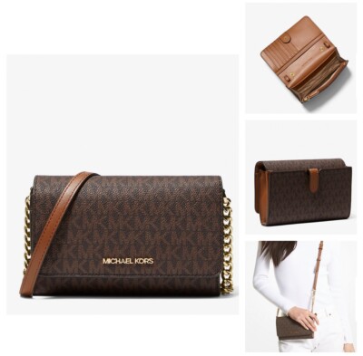 手元有♪Michael Kors☆Jet Set Travel Smartphone Crossbody Jet Set Small Pebbled Leather Smartphone Convertible
