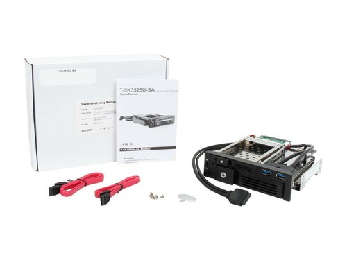 iStarUSA T-5K3525U-SA 5.25" to 2.5" and 3.5" SATA 6Gb/s Trayless Hot-Swap Cage w - Picture 9 of 9