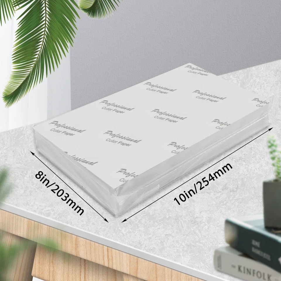 200 Hojas 8 x 10" Ultra Premium Alto Brillo Inyección de Tinta Papel Fotográfico Secado Rápido 230g Foto 2 de 4