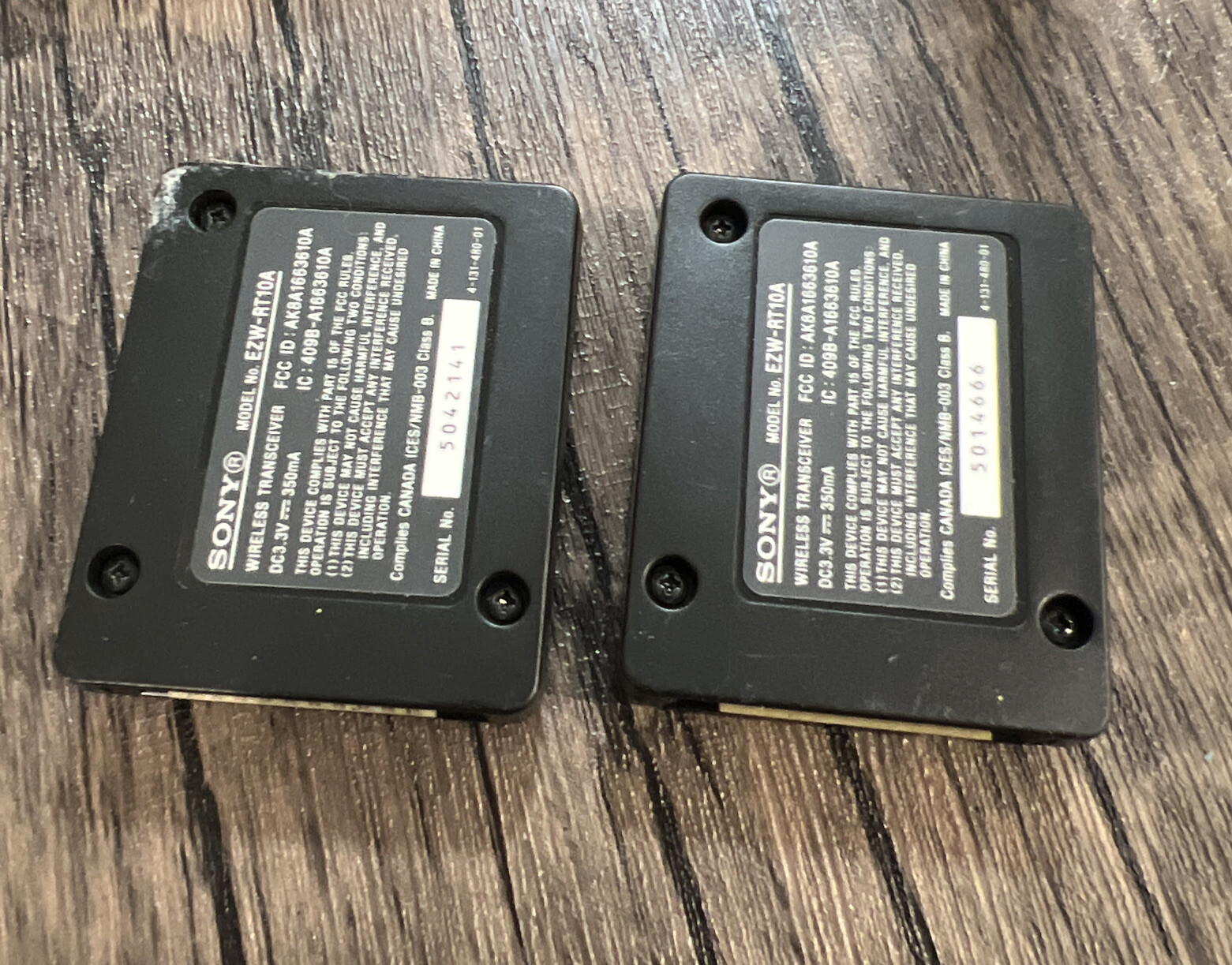 2 Sony EZWRT10A + EZWRT10 SAIR Wireless Transceiver Cards T1 eBay