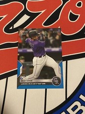 2022 Topps MLB NOW 215 BRIAN SERVEN 2HRS  CALL UP Rockies Blue Parallel /49