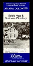 1990 Amana Colonies Iowa Vintage Business Directory Tourist Guide Map Booklet IA