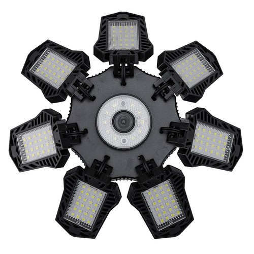 6500K LED Garage Light Super Bright Work Shop Ceiling Light Deformable Bulb - Picture 13 of 22