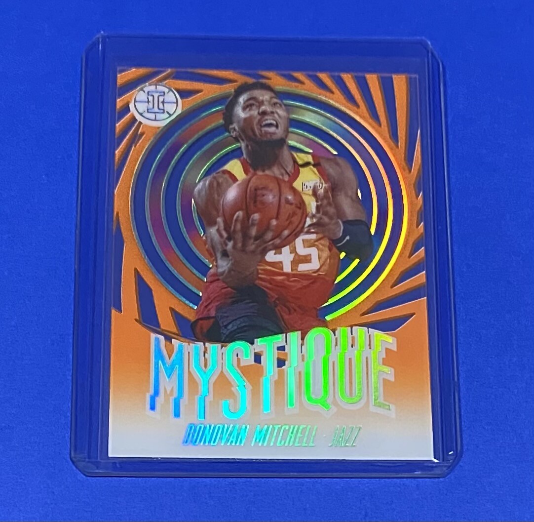 2019-20 Panini Illusions Donovan Mitchell Mystique ORANGE PARALLEL Jazz #13 SP