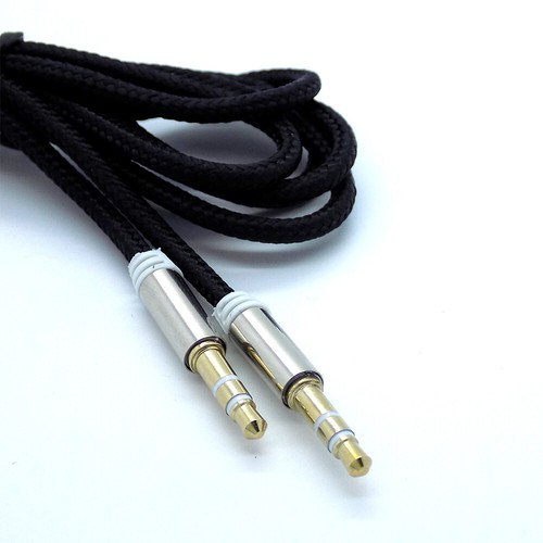 1m AUX Cable 3.5mm Jack Stereo Plug Braided Male Audio Auxiliary Lead CAR iPHONE - Picture 12 of 12