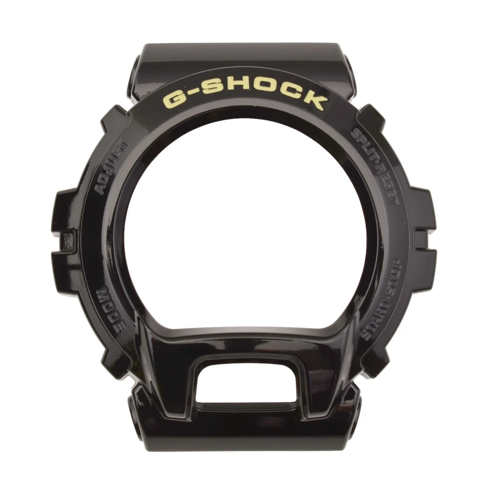 Correa de reloj Casio G-Shock bisel carcasa GD-X6900FB-1 cubierta de goma negra brillante Foto 2 de 4