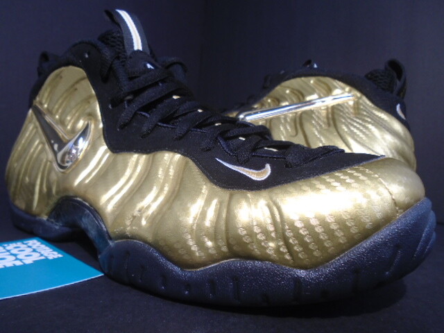 nike foamposite gold