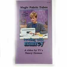 VHS 1992 Sewing with Nancy, Magic Fabric Tubes Nancy Zieman 30 Min
