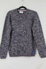 JACK  JONES Men's Size Medium Long Sleeve Knit Crew Neck Sweater Dark Gray NWT