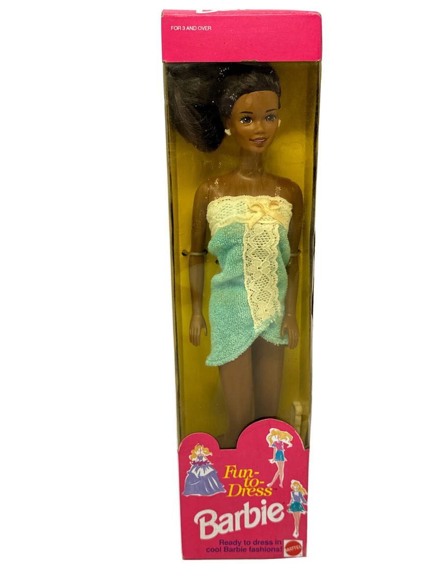 Fun to Dress Barbie Doll African American 2570 Mattel Christie