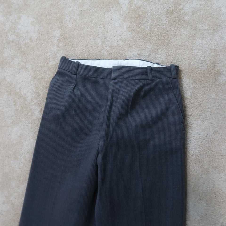 Vintage L.L. Bean Gray Teska Comfort Corduroy Pants Made in England size 14 - Image 2 of 4