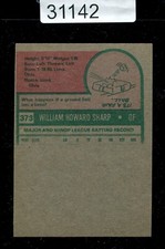 1975 Topps #373 Bill Sharp Partial Back ERROR Variation White Sox *31142*