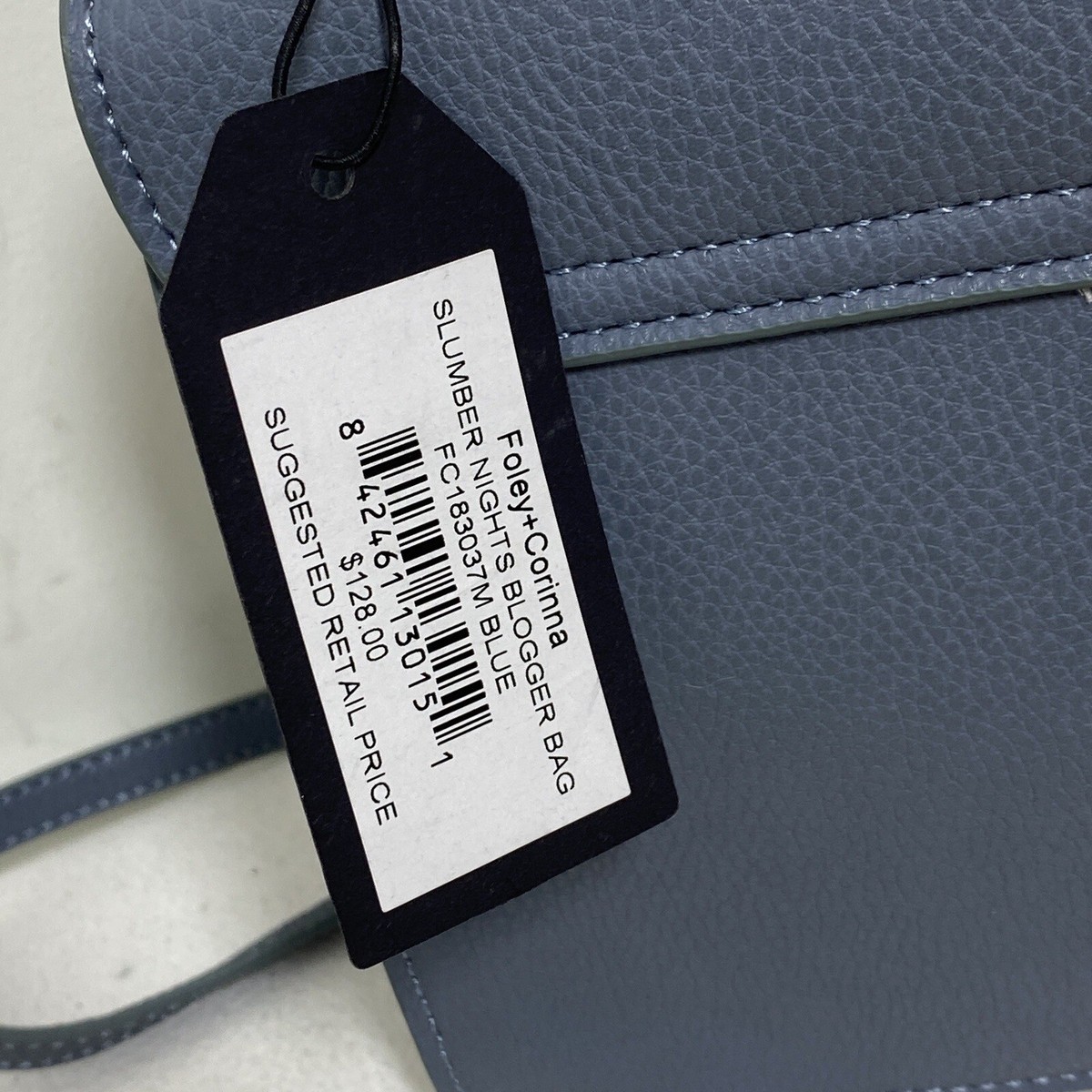 Foley + Corinna Slumber Nights Blogger Bag Slate Blue Studded