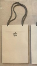 Authentic Apple Store Paper Logo Shopping Gift Bag 6  x9  EMPTY