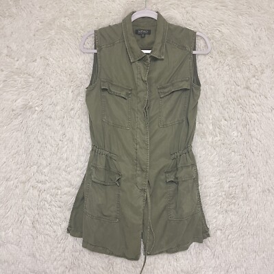 Green Buffalo David Bitton Vest Buffalo David Bitton Army Green