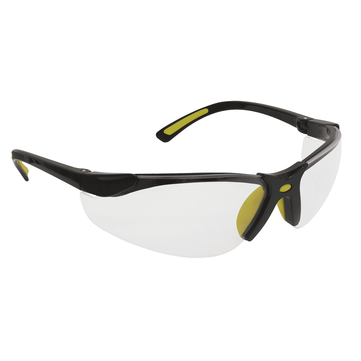 Sealey 9213 Worksafe Zante Style Clear Safety Glasses with Flexi Arms