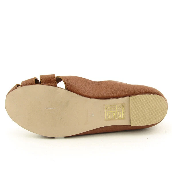 Nuevo N.Y.L.A. Zapato cómodo de ballet plano informal de cuero marrón para mujer talla 6 M Foto 2 de 2