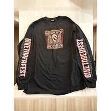 Biketoberfest 2016 Skull Long Sleeve Shirt XL Daytona Beach Hot Leathers