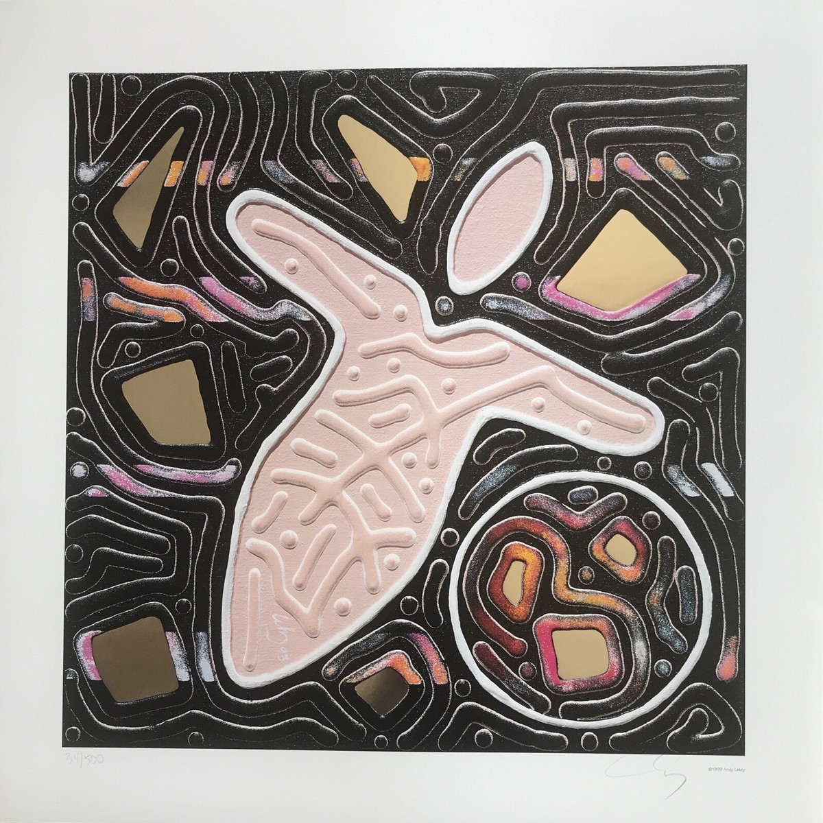 Andy Lakey 'Angel #307' Signed Print #134 of 500 22.5