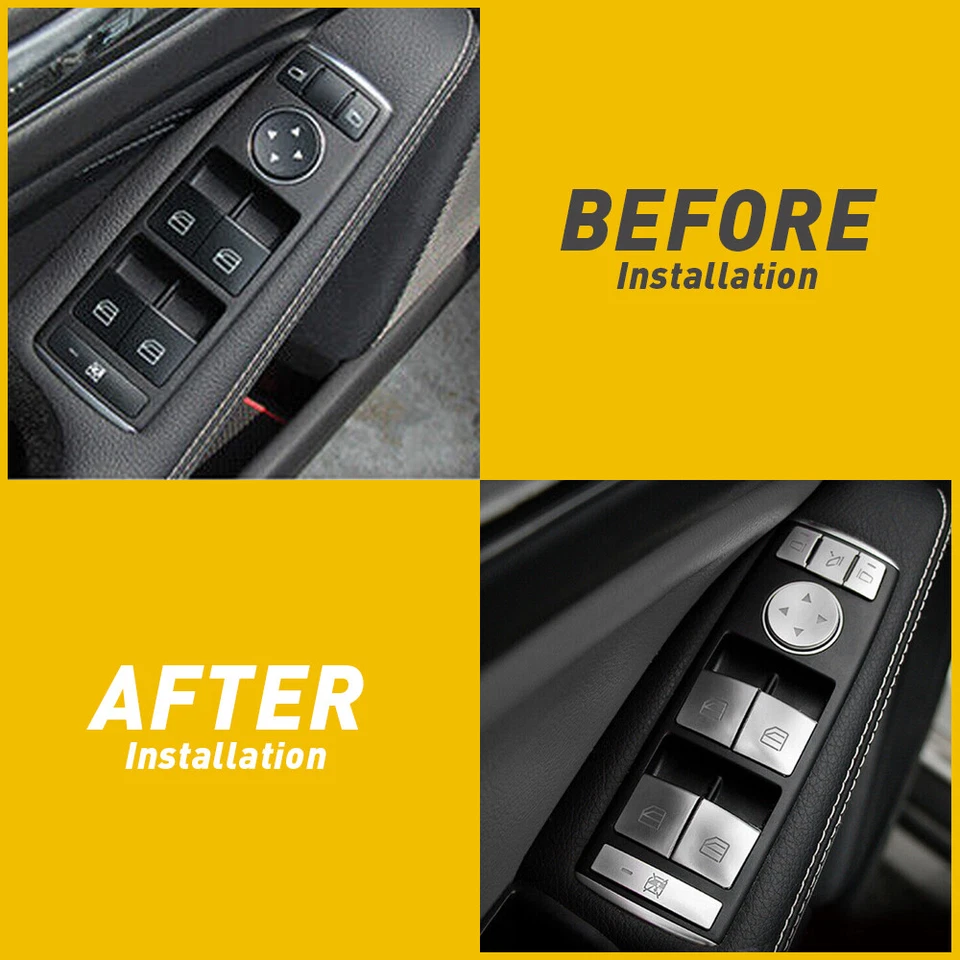 Botón interruptor ventana coche para Mercedes Benz C180 C200 C230 C250 C280 C300 C350 EE. UU. Foto 4 de 4