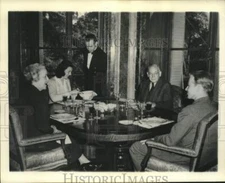 1944 Press Photo Ambassador Carlton J. H. Hayes family and guest at Madrid Home