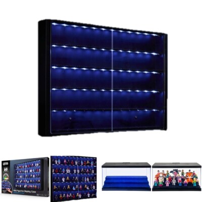 Minifigur Vitrine LED Licht Aufbewahrung 3/5 Ebenen Ständer Actionfigur Schaukasten
