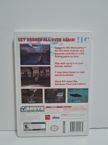 Hooked Again: Real Motion Fishing (Nintendo Wii, 2009) Video Game CIB Tested - Picture 2 of 4