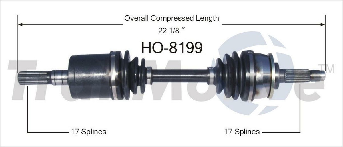 Surtrack Front Left CV Axle Shaft for 2002-2004 Isuzu Rodeo