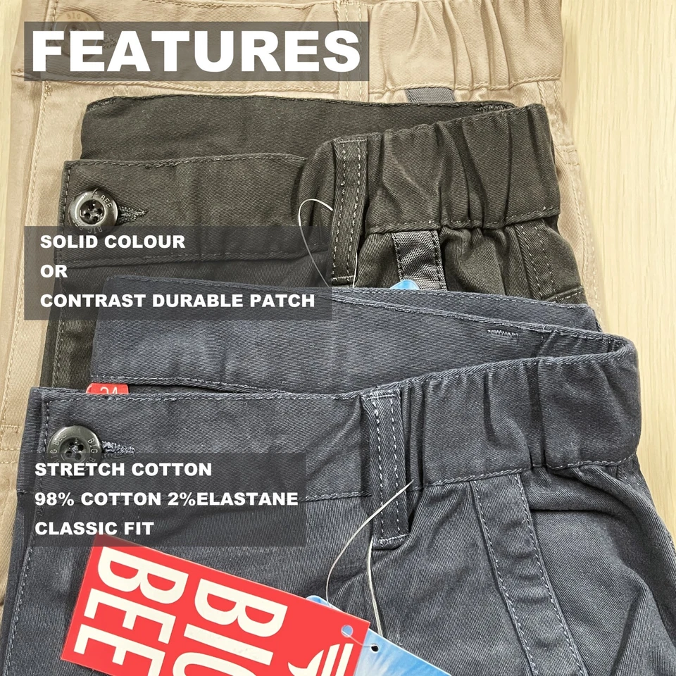 Cargo Shorts Mens Work Wear Cotton Drill UPF 50+ 13 pockets Modern Fitting - Image 3 of 4