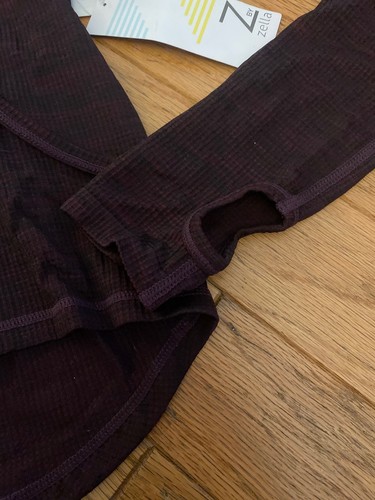 NWT Z by Zella dark purple hooded athletic pullover with thumb holes size XS - Picture 2 of 6