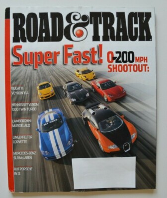 ROAD & TRACK September 2007 Bugatti Veyron Hennessey Venom Lingenfelter RUF RT12