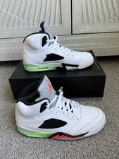 Nike Air Jordan 5 V Poison Green Space Jam Pro Stars White Size 10.5 136027-115