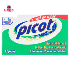 Sal de Uvas Picot, Effervescent Powder Solution, Antacid, 0.17 Oz, 1 Box of 12 A