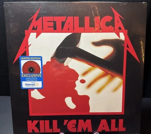 Metallica Kill 'Em All Engine Red Colored Vinyl LP Record Walmart Exclusive NEW